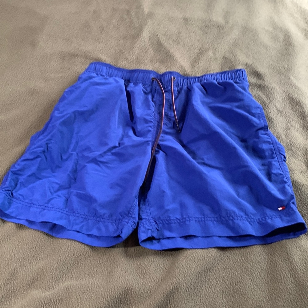 Men’s Tommy Hilfiger blue swim trunks.  Size XL.